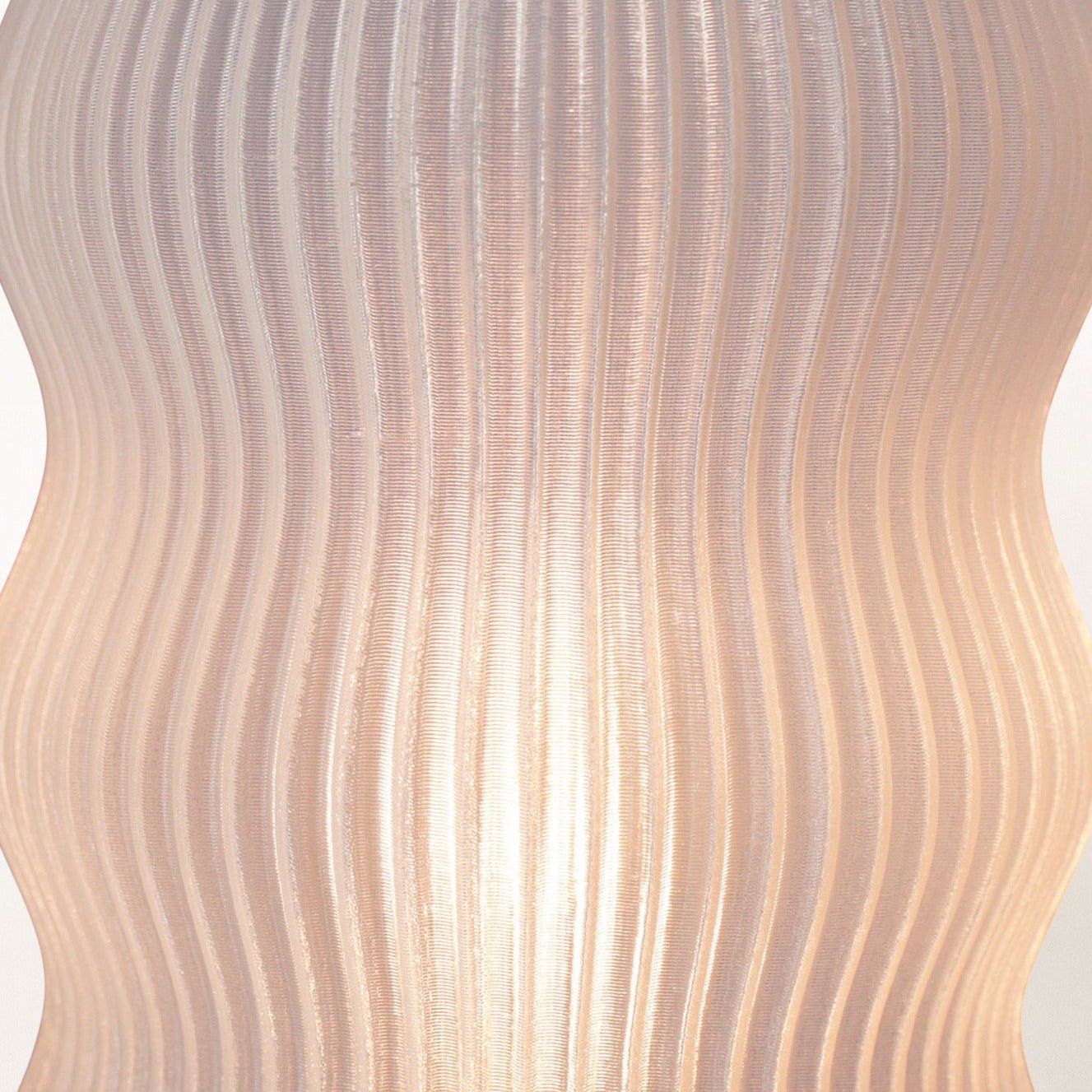 Luminária de Mesa Ondulada Translúcida