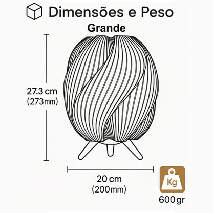 Luminaria Ondas Oriva Decor