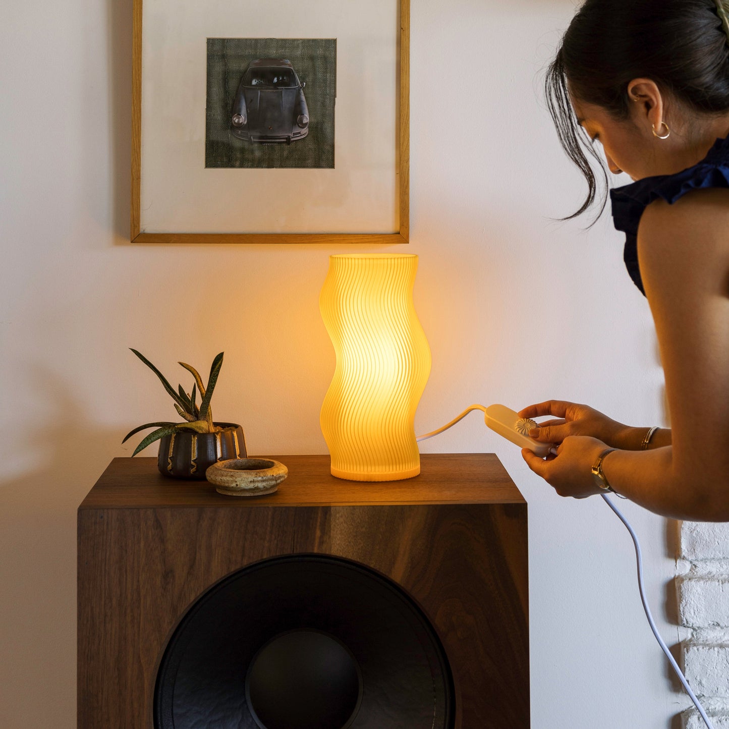 Luminária Sinuosa Mel