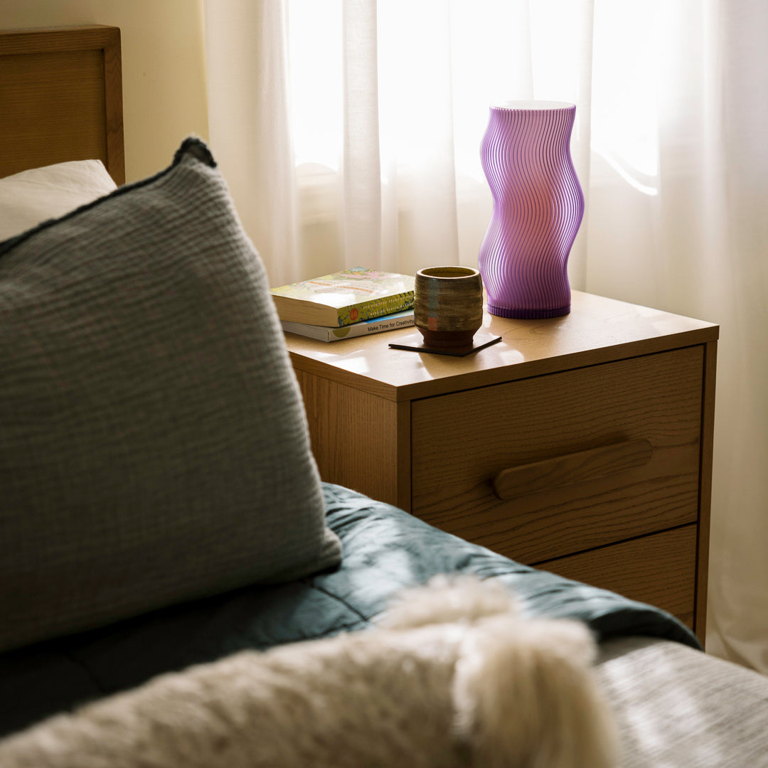 Luminária Sinuosa Lavanda