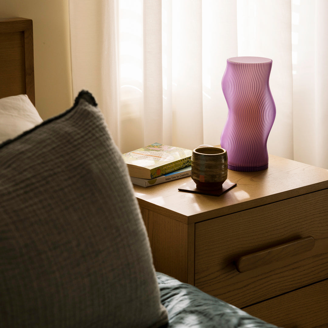 Luminária Sinuosa Lavanda