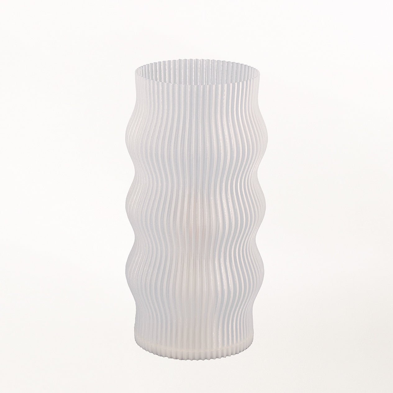 Luminária de Mesa Ondulada Translúcida