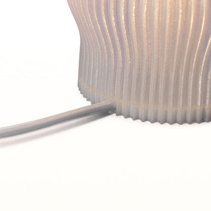 Luminária de Mesa Ondulada Translúcida